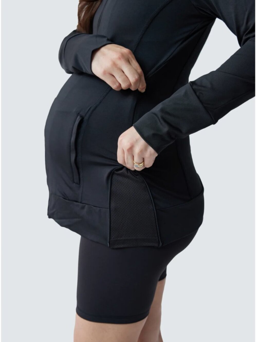 Ingrid & Isabel Active Long Sleeve Maternity Side Zip Jacket
